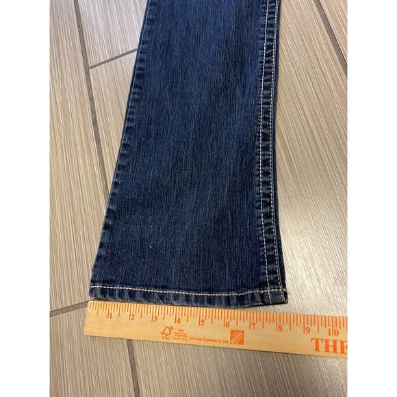 y2k grunge streetwear rodeo western cowgirl Candies bootcut jeans womens sz 11 - Picture 5 of 10